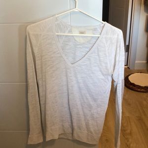 White long sleeve top